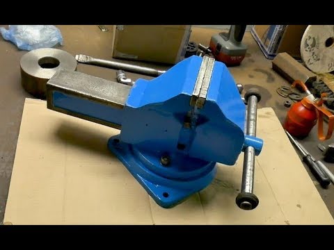 Видео: Тиски 120 мм - запуск в работу (обновка в мастерской)