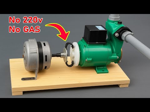Видео: Никто не думал об этом раньше! Большой эксперимент с моющим мотором и водяным насосом