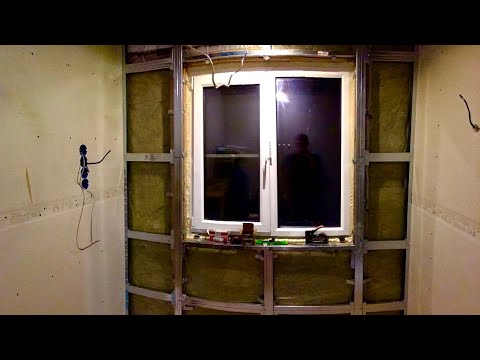 Видео: Монтаж гипсокартона в каркасном доме 6х6. Спальня. Часть 3
