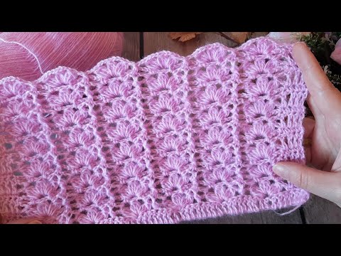 Видео: 🤩ЧУДНЫЙ узор с рельефом и цветочным🌸 мотивом КРЮЧКОМ. (N 170)