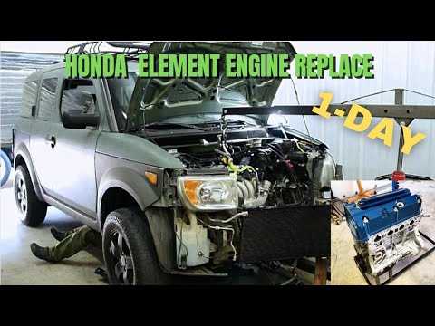 Видео: Замена моего K24A4 в моем Element