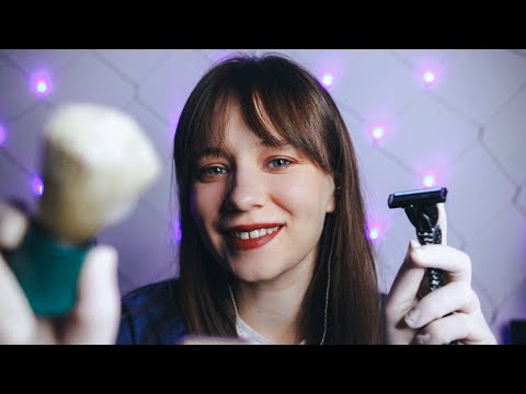 Видео: АСМР Бритье Тихий голос + шёпот / ASMR Shaving soft spoken + whisper Ролевая игра/Role-playing game