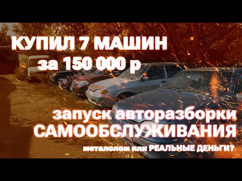 Видео: Запуск нового проекта "Авторазборка САМООБСЛУЖИВАНИЯ". Покупаем первые машины. Успех или провал?