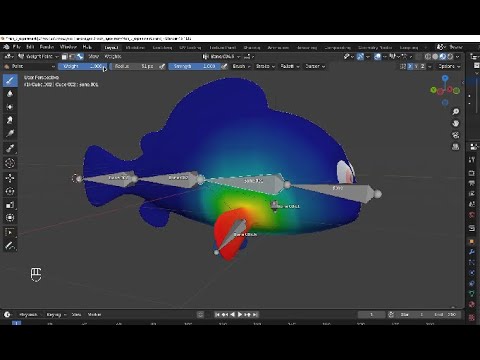 Видео: Урок 3. Рибка Немо.  Арматура. Кістки. Weight paint.