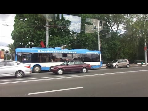 Видео: Троллейбусный маршрут №12 (Витебск). ЖД Вокзал - мкр. Билево-3