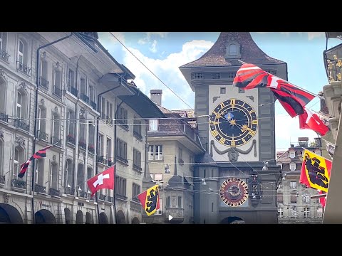 Видео: Прогулка по городу Берн Швейцария city ​​Bern Switzerland