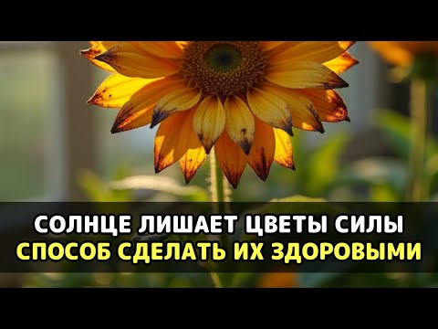 Видео: Как солнце высасывает жизнь из цветов и что нужно сделать, чтобы они ожили