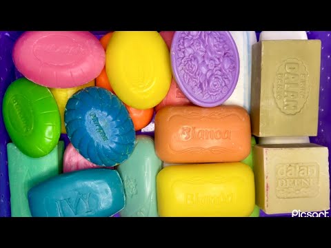 Видео: ASMR🔪Cutting dry soap🧼🤍🩷💜💙❤️🩵💛🩶Резка красивого,сухого…разноцветного мыла 😋