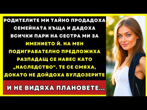 Видео: Родителите Ми Дадоха Имение На Сестра Ми, А На Мен Колиба... Докато Не Дойдоха Булдозерите...