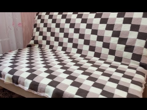 Видео: красивый ПЛЕД крючком / Crochet Plaid Blanket