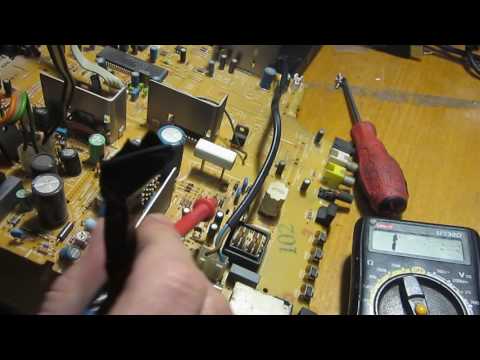 Видео: тв tomson 21mg15et не включается+ схема