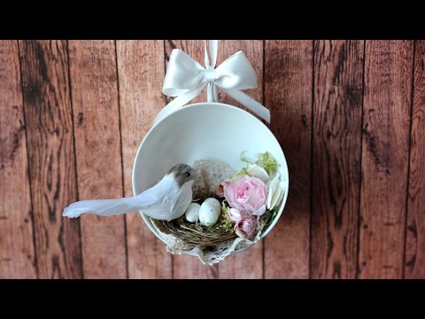 Видео: Пасхальная композиция в чайной чашке