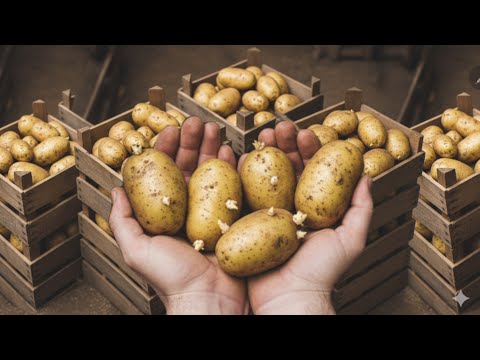 Видео: Как предотвратить прорастание картофеля? Так он сохранится дольше.
