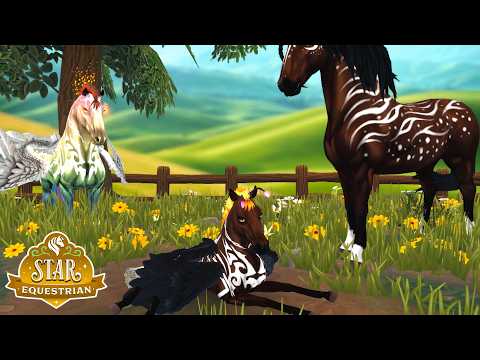 Видео: Вывела пегаса с ПРЕСТИЖНОЙ ЧЕРТОЙ! Призыв за яйца и покупка индейца 🌺 Star Equestrian