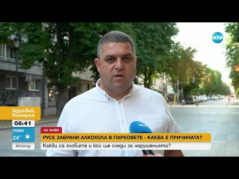Видео: Глоба от 200 лева за употреба на алкохол на открито в Русе