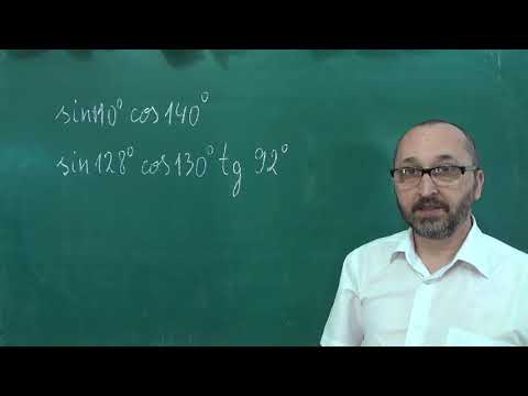 Видео: h090102 Синус, косинус і тангенс кутів від 0 до 180 градусів Вправи - 9 клас
