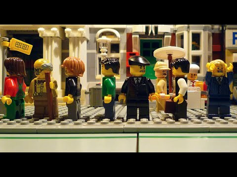 Видео: LEGO Bus Stop - Автобусная остановка