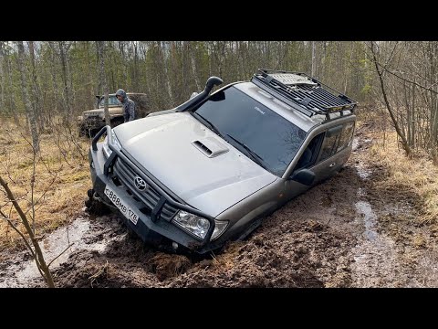 Видео: Разбираем TLC105 в лесу... эвакуация Нивы на обратном пути