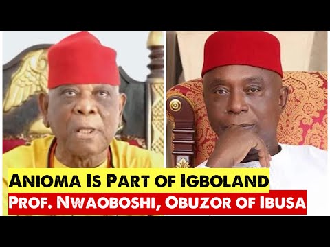 Видео: Аниома является частью АлаИгбо - утверждает Его Королевское Величество профессор Луи Нваобоши, об...