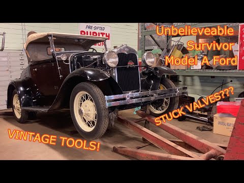 Видео: Заклинило клапаны? Заведётся ли? Ford Model A Roadster 1930 года выпуска. Оригинальный автомобиль...
