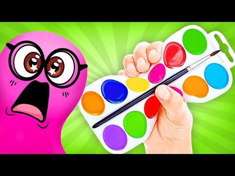 Видео: Рисуем картину волшебными красками! 🎨🎈 ПРОСТЫЕ ПОДЕЛКИ