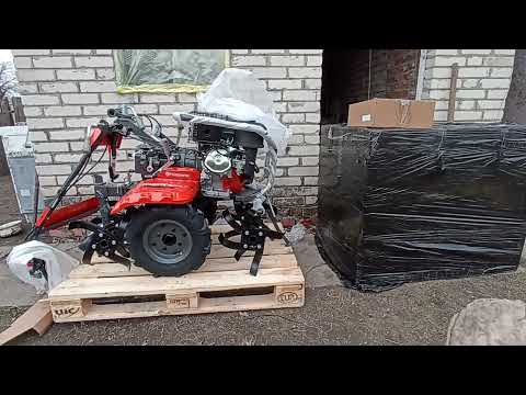 Видео: Распаковка и первый запуск мотоблока husqvarna tf 545p