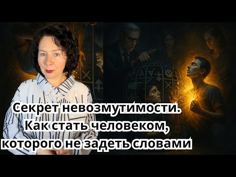 Видео: Секрет невозмутимости  Как стать человеком, которого не задеть словами