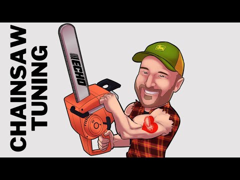 Видео: Настройка карбюратора бензопилы Echo CS-590