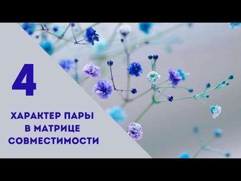 Видео: Совместимость.4 энергия в характере пары.Матрица судьбы.