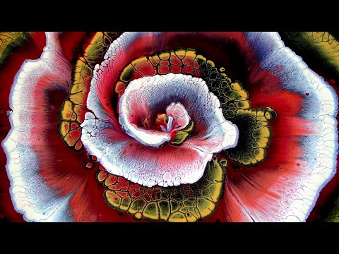 Видео: (736) От СПИРАЛЬНОГО ЦВЕТА до ЦВЕТКА за 10 МИНУТ ~ Жидкое искусство ~ Пошаговое руководство ~ Fio...