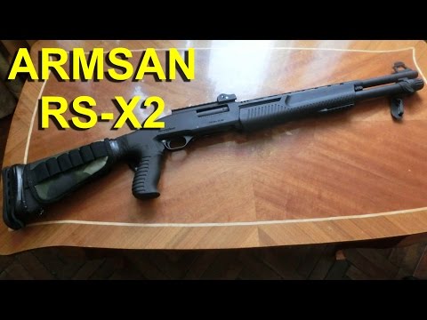 Видео: Обзор помпового ружья ARMSAN RS X2