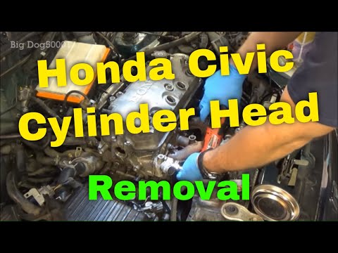 Видео: Снятие головки блока цилиндров Honda Civic 2000 (замена прокладки головки блока цилиндров и т.д.)...