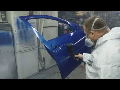 Видео: Покраска передней двери на Рено Логан
