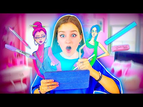 Видео: РИСУЮ КАНЦЕЛЯРИЮ В ОБРАЗЕ ЛЮДЕЙ