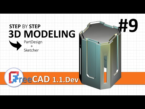 Видео: FreeCAD 1.1: 3D-моделирование, упражнение 9 | Зеркальное отображение, точная копия и смещение в S...