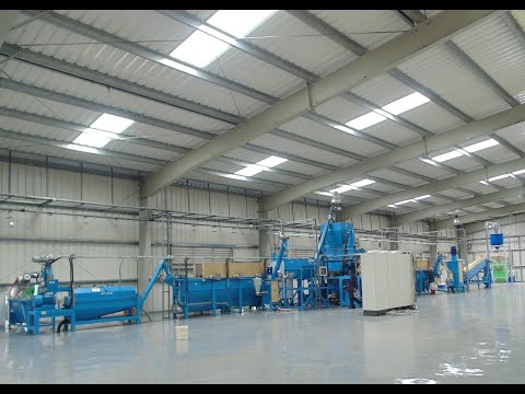 Видео: Линия переработки ПЭТ бутылок производительностью 700кг/ч, пр-ва Reg-Mac, Италия