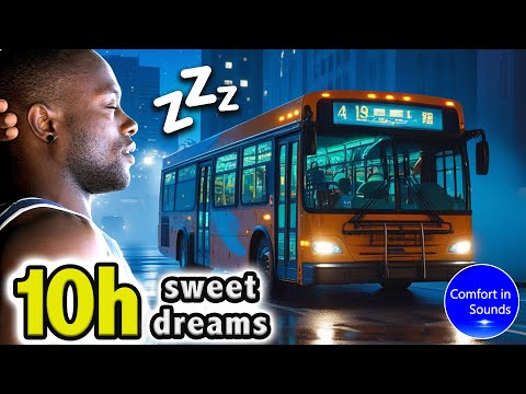 Видео: Засыпайте мгновенно с этим белым шумом | Ночной автобусный звук для сна