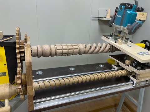 Видео: Изготовление приспособления для "витых" болясин. /Device for the manufacture of twisted balusters.