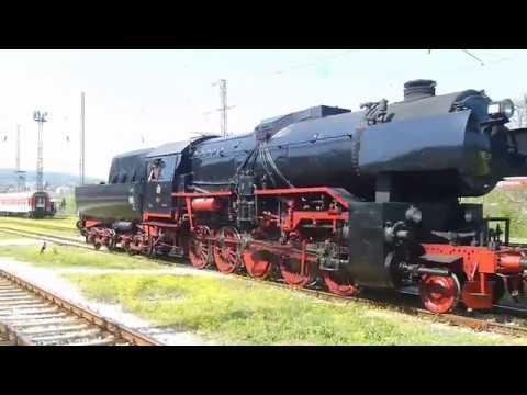 Видео: Атракционен влак с парен локомотив 16 27 BDZ steam loco