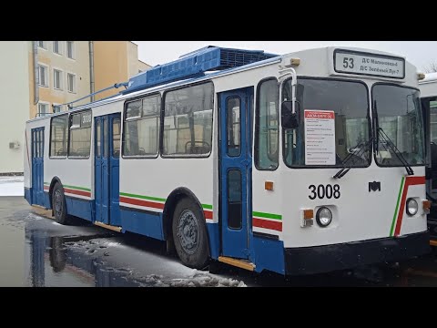 Видео: Минск. Троллейбус АКСМ 101ПС (А), музей минсктранс (БОРТ№: 3008)