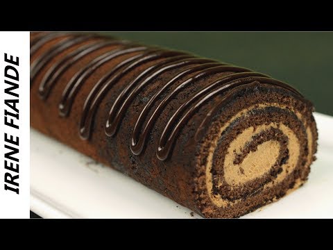 Видео: Швейцарский Шоколадный рулет. Нежный, тающий во рту рулет с шоколадным кремом