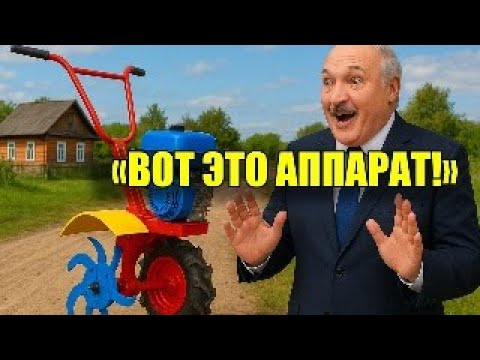 Видео: Такого он точно не ожидал! – Лукашенко в восторге от самодельного культиватора!