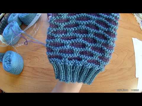 Видео: Носки узором "Морской прибой"