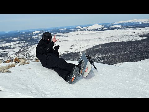 Видео: FreeRide на гольце Лебединый .  Сноубордическая катка в Якутии.