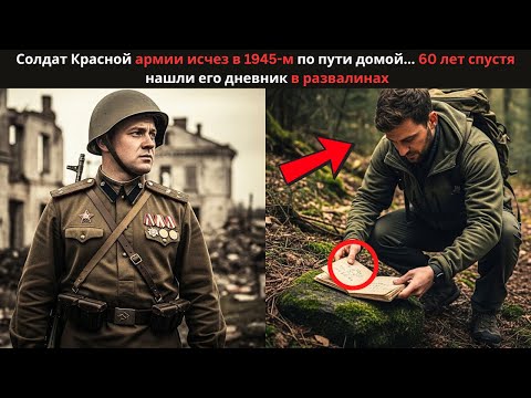 Видео: Солдат исчез в 1945-м… Через 60 лет нашли его дневник в руинах