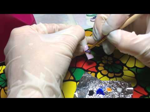 Видео: Бабочка гель лаками мастер класс мк