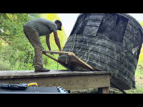 Видео: Идеальная самодельная охотничья засидка.
