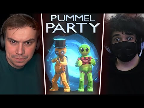 Видео: ГЛЕБ ИГРАЕТ в Pummel Party (Ростик, Хелин, Лиза, Формикс, Вероника) | Sasavot
