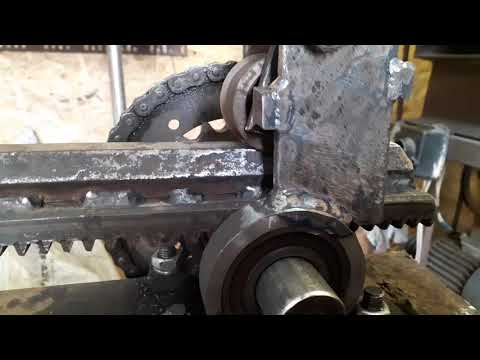 Видео: реечный дровокол часть 3.Основные узлы и механизм включения.