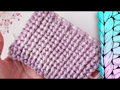 Видео: ⭐️ ЖЕМЧУЖНАЯ РЕЗИНКА СПИЦАМИ! Полупатентная резинка / Вязание спицами
